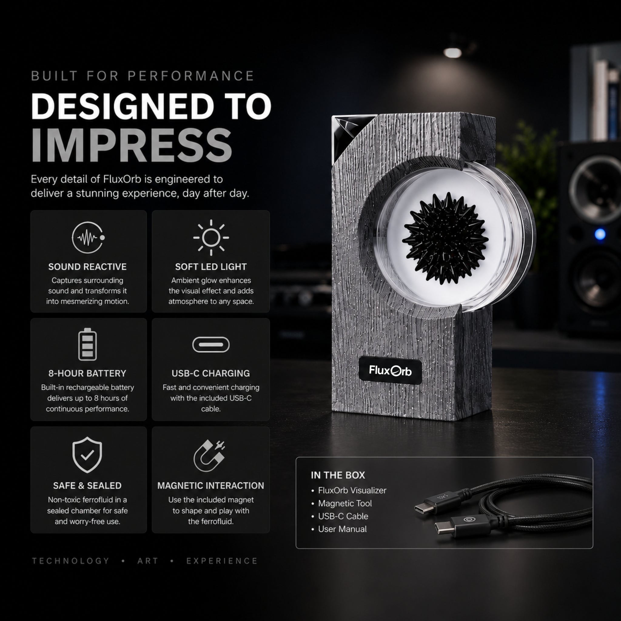 Ferrofluid Music Visualiser — FluxBeam