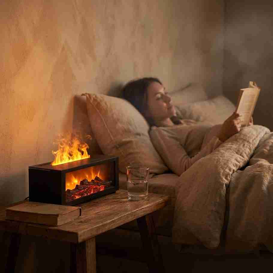 EmberGlow Mini Fireplace Diffuser – Cosy Flames, Calmer Nights