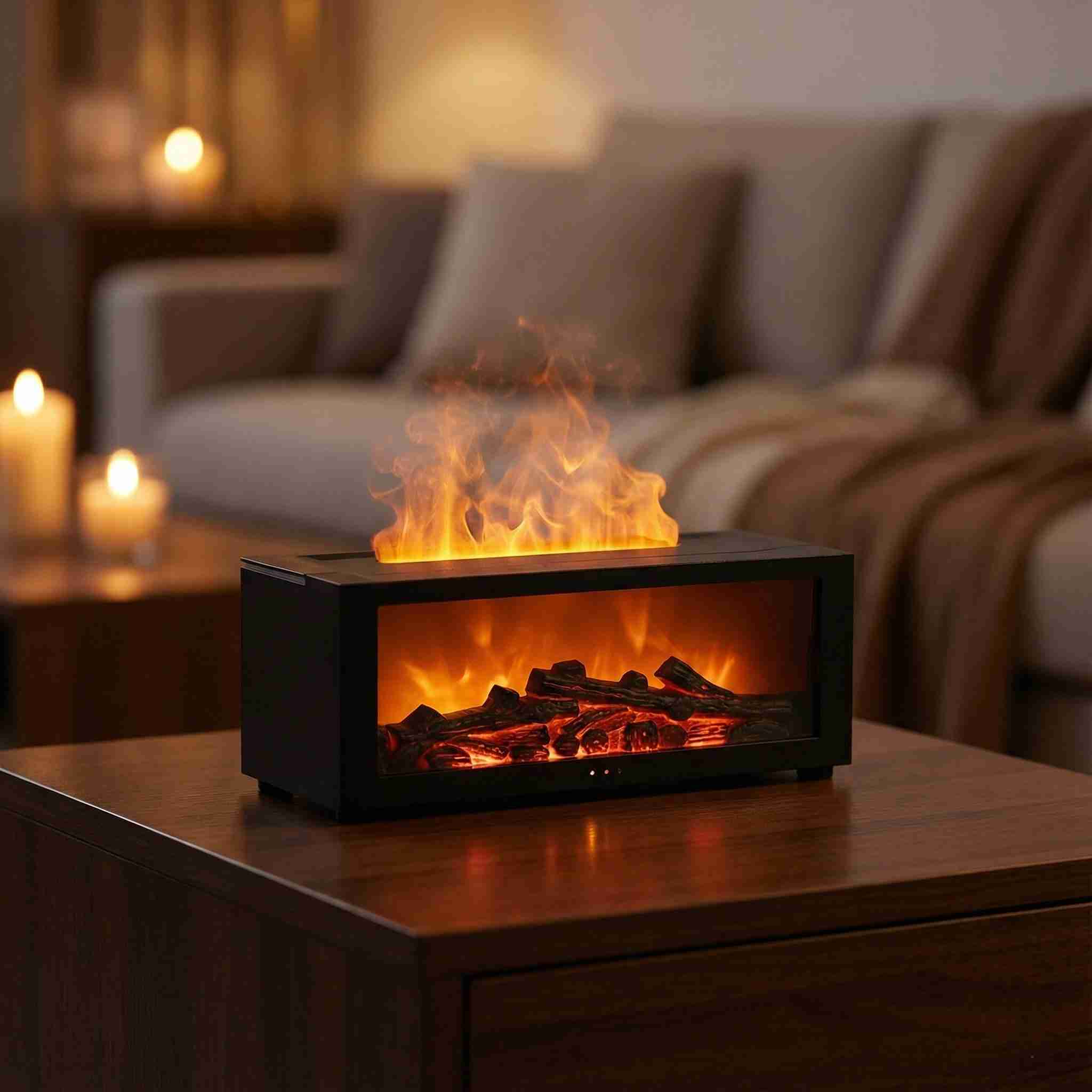 EmberGlow Mini Fireplace Diffuser – Cosy Flames, Calmer Nights
