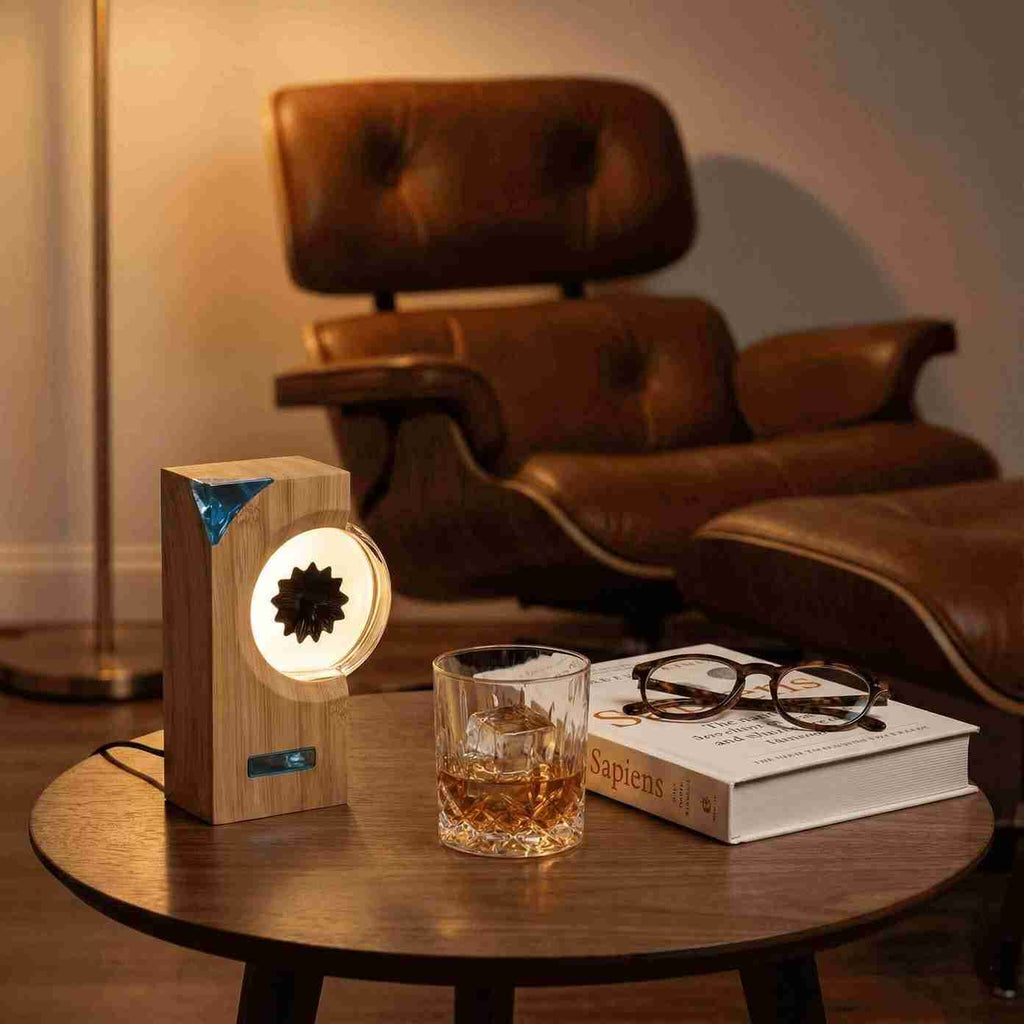 Ferrofluid Müzik Görselleştirici - Sese Duyarlı Ritim Lambası - Manyetik Sıvı Dans Eden Işık 