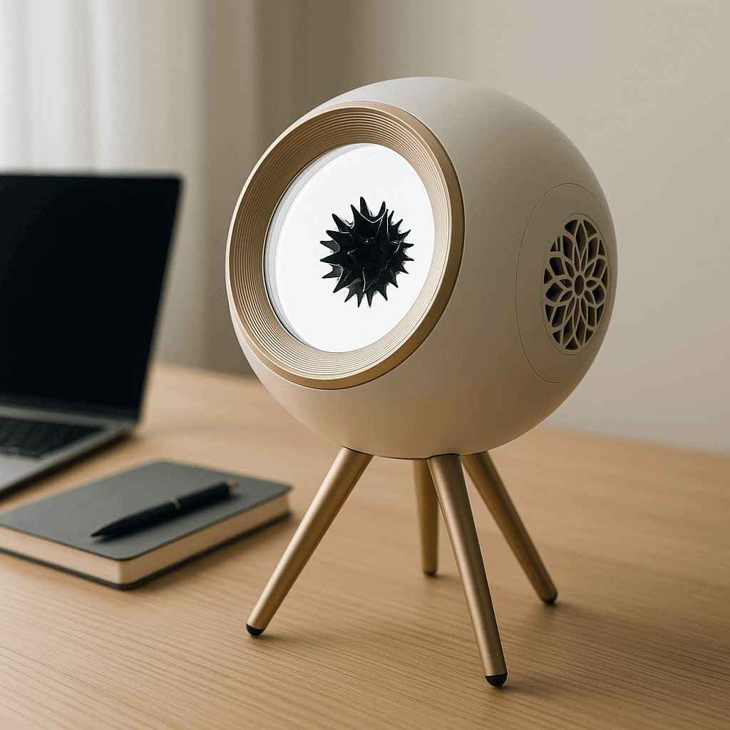 FluxOrb Ferrofluid Bluetooth Speaker – Magnetic Fluid Music Visualizer