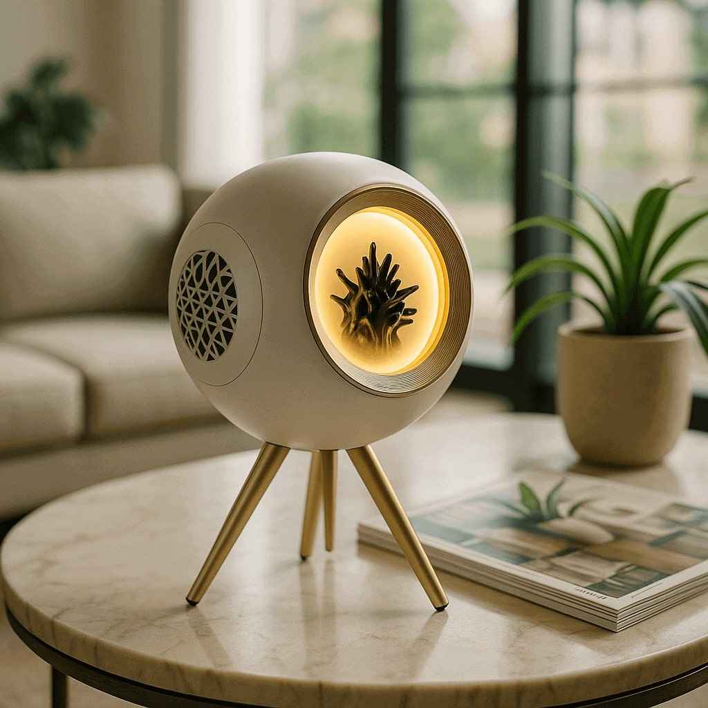 FluxOrb Ferrofluid Bluetooth Speaker – Magnetic Fluid Music Visualizer